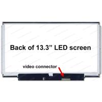 LCD ekrāns 13.3" 1366x768 slim B/R 40pin (side brackets) 'B' klase
