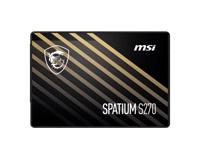SSD MSI SPATIUM S270 480GB SATA 3D NAND Write speed 450 MBytes/sec Read speed 500 MBytes/sec 2,5" TBW 250 TB MTBF 2000000 hours S78-440E350-P83