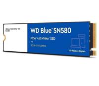 SSD WESTERN DIGITAL Blue SN580 250GB M.2 PCIe Gen4 NVMe TLC Write speed 2000 MBytes/sec Read speed 4000 MBytes/sec 2.38mm TBW 150 TB MTBF 1500000 hours WDS250G3B0E