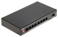 Switch DAHUA Type L2 Desktop/pedestal Rack 1x10Base-T / 100Base-TX / 1000Base-T PoE ports 8 96 Watts DH-PFS3009-8ET1GT-96-V2