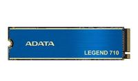 SSD ADATA LEGEND 710 1TB M.2 PCIE NVMe 3D NAND Write speed 1800 MBytes/sec Read speed 2400 MBytes/sec TBW 260 TB MTBF 1500000 hours ALEG-710-1TCS