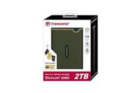 External HDD TRANSCEND StoreJet 2TB USB 3.0 Colour Green TS2TSJ25M3G