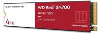 SSD WESTERN DIGITAL Red SN700 4TB M.2 NVMe Write speed 3100 MBytes/sec Read speed 3400 MBytes/sec TBW 5100 TB WDS400T1R0C