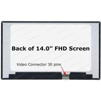 LCD ekrāns 14.0" 1920x1080 slim (315mm, no brackets, top PCB) B/R 30pin eDP matte IPS