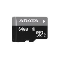 ADATA   Premier UHS-I   64 GB   MicroSDXC   Flash memory class 10   SD adapter AUSDX64GUICL10-RA1