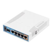 MikroTik   hAP ac   RB962UiGS-5HacT2HnT   802.11ac   2.4/5.0   1300 Mbit/s   10/100/1000 Mbit/s   Ethernet LAN (RJ-45) ports 5   MU-MiMO Yes   PoE in/out RB962UiGS-5HacT2HnT