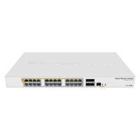 MikroTik   CRS328-24P-4S+RM Gigabit Ethernet POE/POE+ router/switch   12 month(s)   PoE/Poe+ ports quantity 24   Power supply type Single   Rackmountable   1 Gbps (RJ-45) ports quantity 24x 1GbE   SFP+ ports quantity 4x SFP+   Managed L3 CRS328-24P-4S+RM