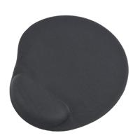 Gembird   Gel mouse pad with wrist support   Ergonomic mouse pad   240 x 220 x 4 mm   Black MP-GEL-BK