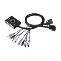 Aten 2-Port USB DVI/Audio Cable KVM Switch with Remote Port Selector   Aten   2-Port USB DVI/Audio Cable KVM Switch with Remote Port Selector CS682-AT