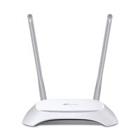 Router   TL-WR840N   802.11n   300 Mbit/s   10/100 Mbit/s   Ethernet LAN (RJ-45) ports 4   Mesh Support No   MU-MiMO No   No mobile broadband   Antenna type 2xExternal   No TL-WR840N