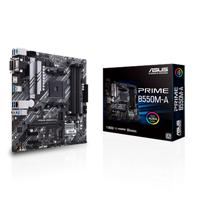 Asus   PRIME B550M-A   Processor family AMD   Processor socket AM4   DDR4   Memory slots 4   Supported hard disk drive interfaces M.2, SATA   Number of SATA connectors 4   Chipset AMD B   Micro ATX 90MB14I0-M0EAY0