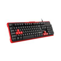 Genesis   RHOD 110   Standard   Silicone Keyboard   RU   Wired   Black/Red NKG-0975