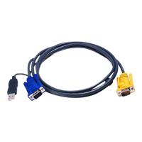 Aten   1.8M USB KVM Cable with 3 in 1 SPHD and built-in PS/2 to USB converter   2L-5202UP 2L-5202UP