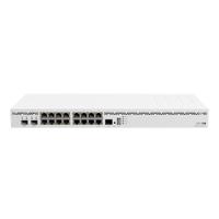 Mikrotik Cloud Core Router CCR2004-16G-2S+, 2x10G SFP+ ports, 16x Gigabit LAN ports, 1x RJ45 Serial port, 4 core CPU, 4 GB RAM, Dual redundant power supply, CPU and PCB temperature monitor, RouterOS L6   Cloud Core Router   CCR2004-16G-2S+   No Wi-Fi   Mbit/s   Mbit/s   Ethernet LAN (RJ-45) ports   Mesh Support   MU-MiMO   Antenna type   1   12 month(s) CCR2004-16G-2S+