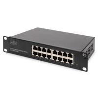 Digitus   16-port Gigabit Ethernet Switch   DN-80115   Unmanaged   Rackmountable   10/100 Mbps (RJ-45) ports quantity   1 Gbps (RJ-45) ports quantity   SFP+ ports quantity   Power supply type Internal DN-80115