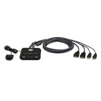 Aten   2-Port USB FHD HDMI Cable KVM Switch   CS22HF   Warranty  month(s) CS22HF-AT