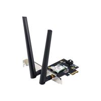 Wi-Fi Adapter, Tri-Band, Wi-Fi 6E Adapter   PCE-AXE5400   802.11ax   574/2402/2042 Mbit/s   Mbit/s   Ethernet LAN (RJ-45) ports   Mesh Support No   MU-MiMO No   No mobile broadband   Antenna type   36 month(s) 90IG07I0-ME0B10
