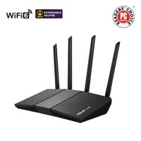 Wireless AX3000 Dual Band WiFi 6   RT-AX57   802.11ax   2402+574 Mbit/s   10/100/1000 Mbit/s   Ethernet LAN (RJ-45) ports 4   Mesh Support Yes   MU-MiMO Yes   No mobile broadband   Antenna type External 90IG06Z0-MO3C00