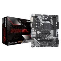 ASRock   B450M-HDV R4.0   Processor family AMD   Processor socket AM4   DDR4 DIMM   Memory slots 2   Supported hard disk drive interfaces 	SATA, M.2   Number of SATA connectors 4   Chipset AMD Promontory B450   Micro ATX B450M-HDV R4.0