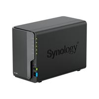 Synology   Tower NAS   DS224+   up to 2 HDD/SSD   Intel Celeron   J4125   Processor frequency 2.0 GHz   2 GB   DDR4 DS224+