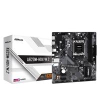 ASRock   A620M-HDV/M.2   Processor family AMD   Processor socket AM5   DDR5 DIMM   Memory slots 2   Supported hard disk drive interfaces SATA3, M.2   Number of SATA connectors 2   Chipset AMD A620   Micro ATX A620M-HDV/M.2