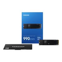 Samsung   990 EVO   2000 GB   SSD form factor M.2 2280   SSD interface NVMe   Read speed 5000 MB/s   Write speed 4200 MB/s MZ-V9E2T0BW