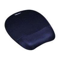 Fellowes   Foam mouse pad with wrist support   202 x 235 x 25 mm   Sapphire 9172801