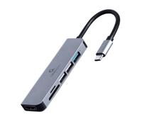 I/O ADAPTER USB-C TO HDMI/USB3/6IN1 A-CM-COMBO6-02 GEMBIRD