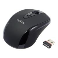 Logilink   2.4GH wireless mini mouse with autolink   Maus optisch Funk 2.4 GHz   wireless   Black ID0031