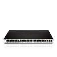 D-LINK DGS-1210-52, Gigabit Smart Switch with 48 10/100/1000Base-T ports and 4 Gigabit MiniGBIC (SFP) ports, 802.3x Flow Control, 802.3ad Link Aggregation, 802.1Q VLAN, 802.1p Priority Queues, Port mirroring, Jumbo Frame support, 802.1D STP, ACL, LLDP, Cable Diagnostics, Auto Surveillance VLAN, Auto Voice VLAN   D-Link   24 month(s) DGS-1210-52/E