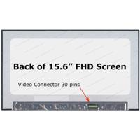 LCD ekrāns 15.6" 1920x1080 slim (no brackets, top PCB) B/R 30pin eDP matte IPS