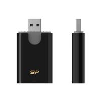Silicon Power   Combo Card Reader   SD/MMC and microSD card support   Card Reader SPU3AT5REDEL300K