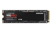SSD SAMSUNG 990 PRO 4TB M.2 PCIe Gen4 NVMe TLC Write speed 6900 MBytes/sec Read speed 7450 MBytes/sec 2.3mm TBW 2400 TB MTBF 1500000 hours MZ-V9P4T0BW